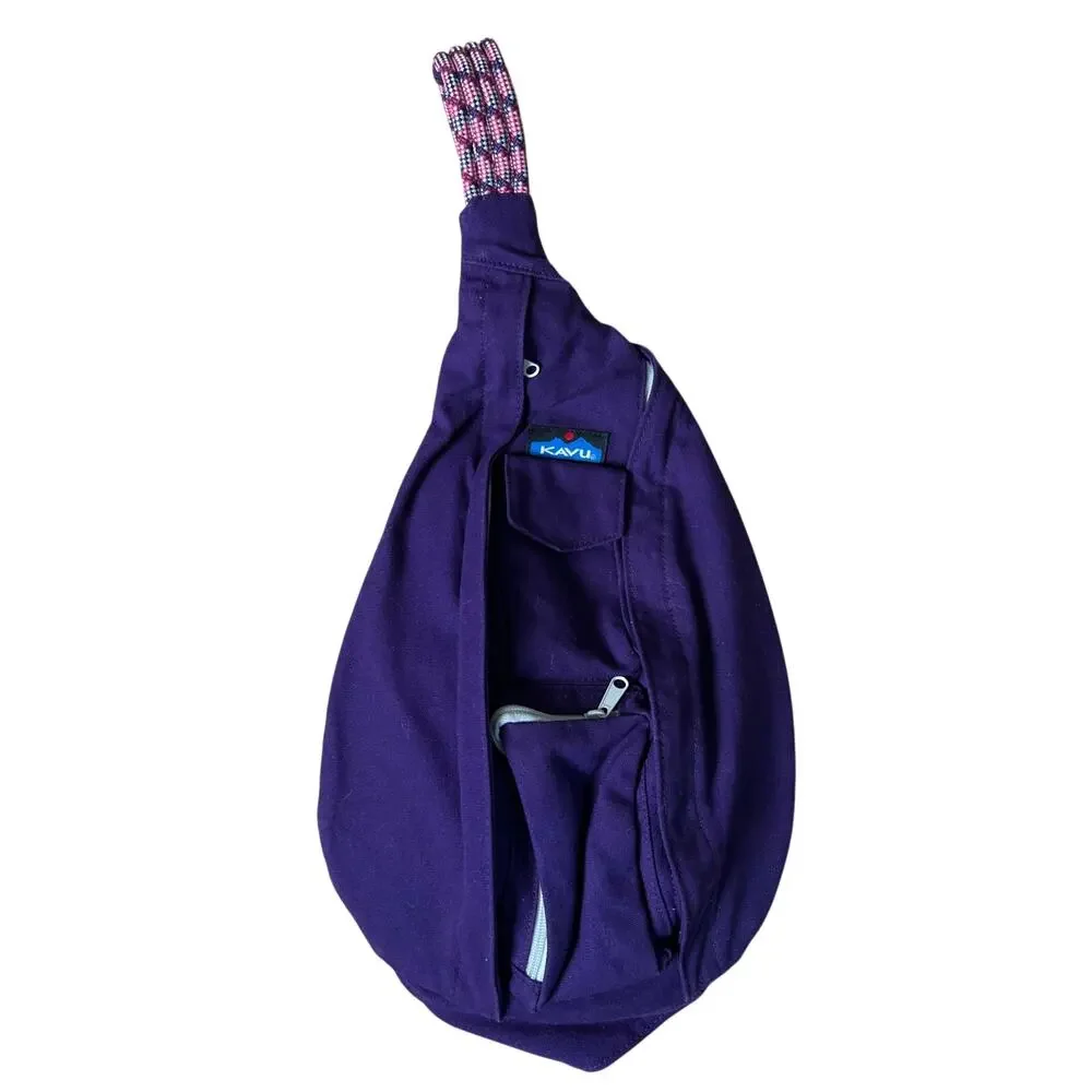 KAVU Rope Sling - Compact Lightweight Crossbody Bag One Size, Sunset Blocks